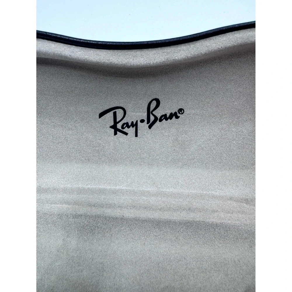Ray-Ban Eyeglasses Sunglasses Hard Case Small Black Faux Leather Case Clamshell